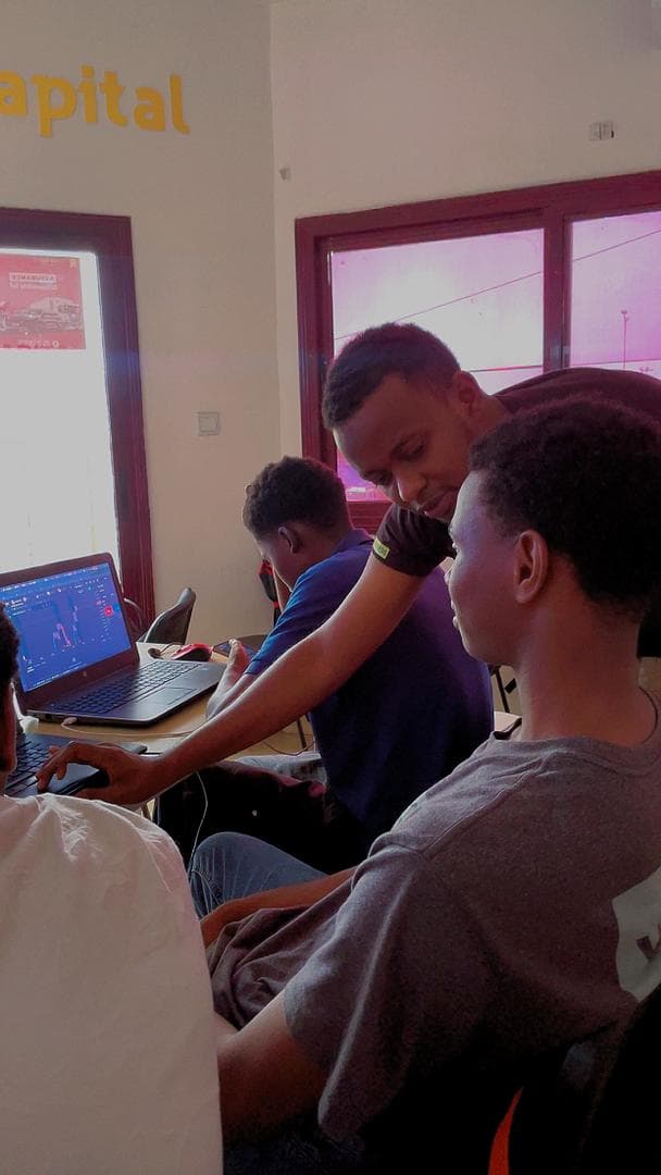 Groupe d'apprenants en session